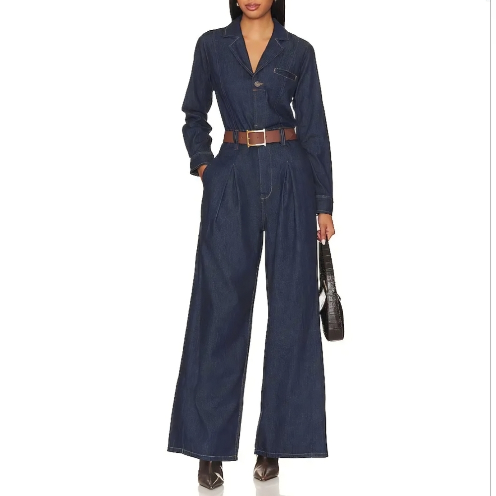 Free People We The Free Franklin Tailored Jumpsuit Size Large NWT $178